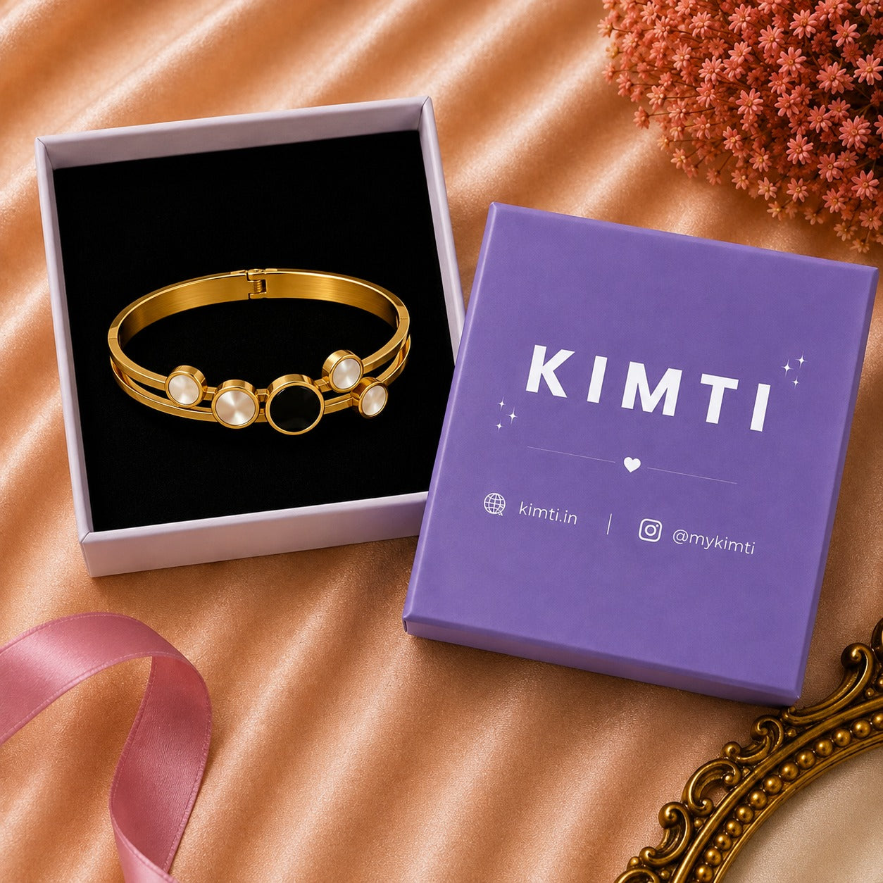18K Gold Plated Elara Midnight Glow Bracelet