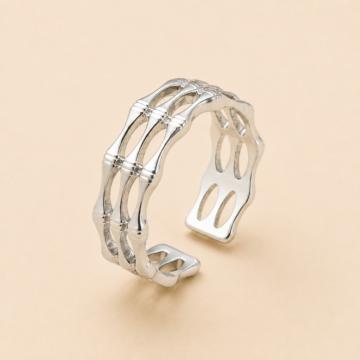 Silver Loop Adjustable Ring