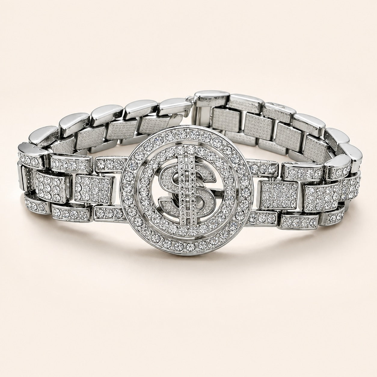 Money Icon Crystal Bracelet