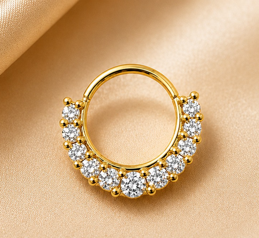 Golden Starlight Nose Pin