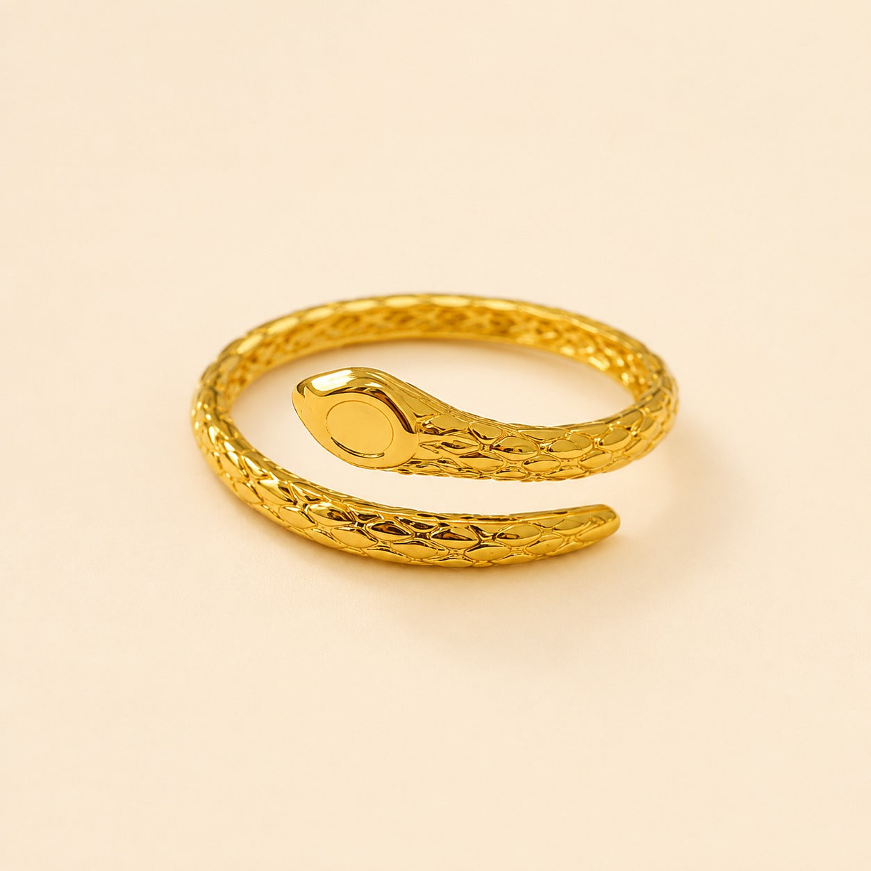 18K Gold Plated Serpent Adjustable Ring