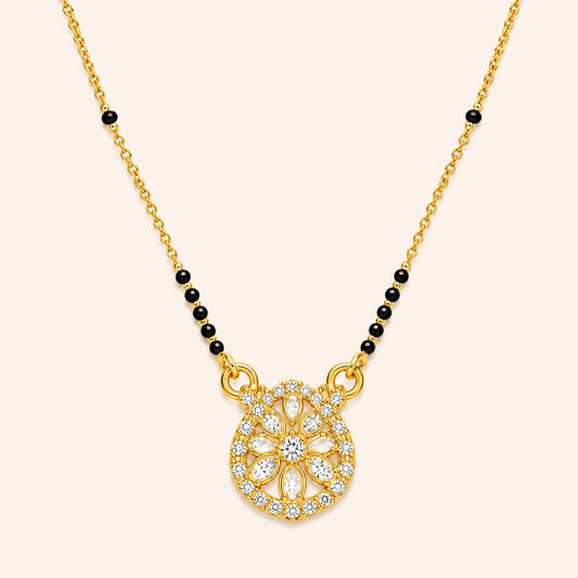 Golden Petal Glow Mangalsutra