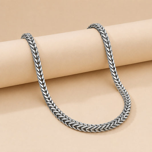 Men Silver Vortex Chain