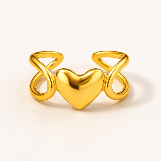 18k Gold Plated Sarang Heart Ring