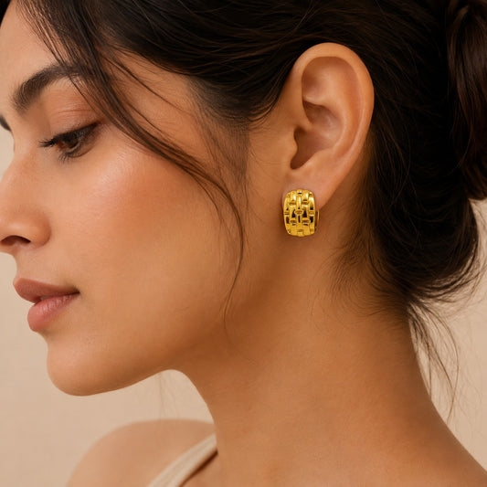 18K Gold Plated Fashionable Vintage Earring