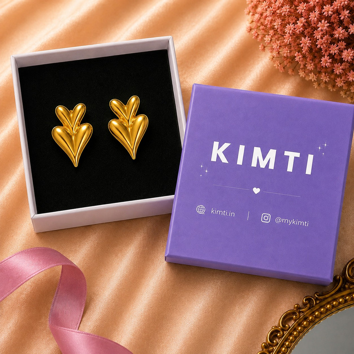 18K Gold Plated Glam Drop Earring