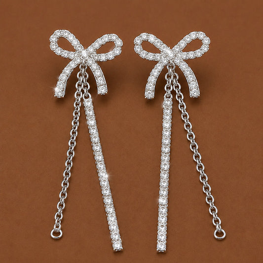 Sparkle Bowline Drop Earrings