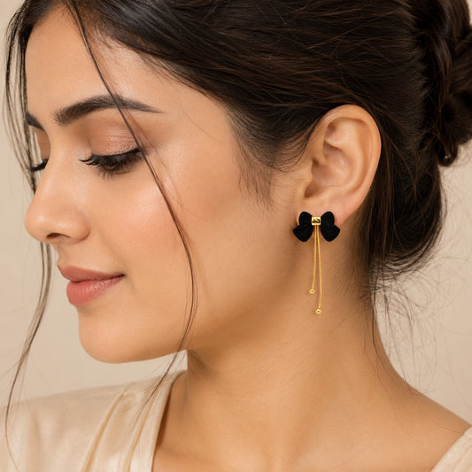 Starry Night Bow Earring