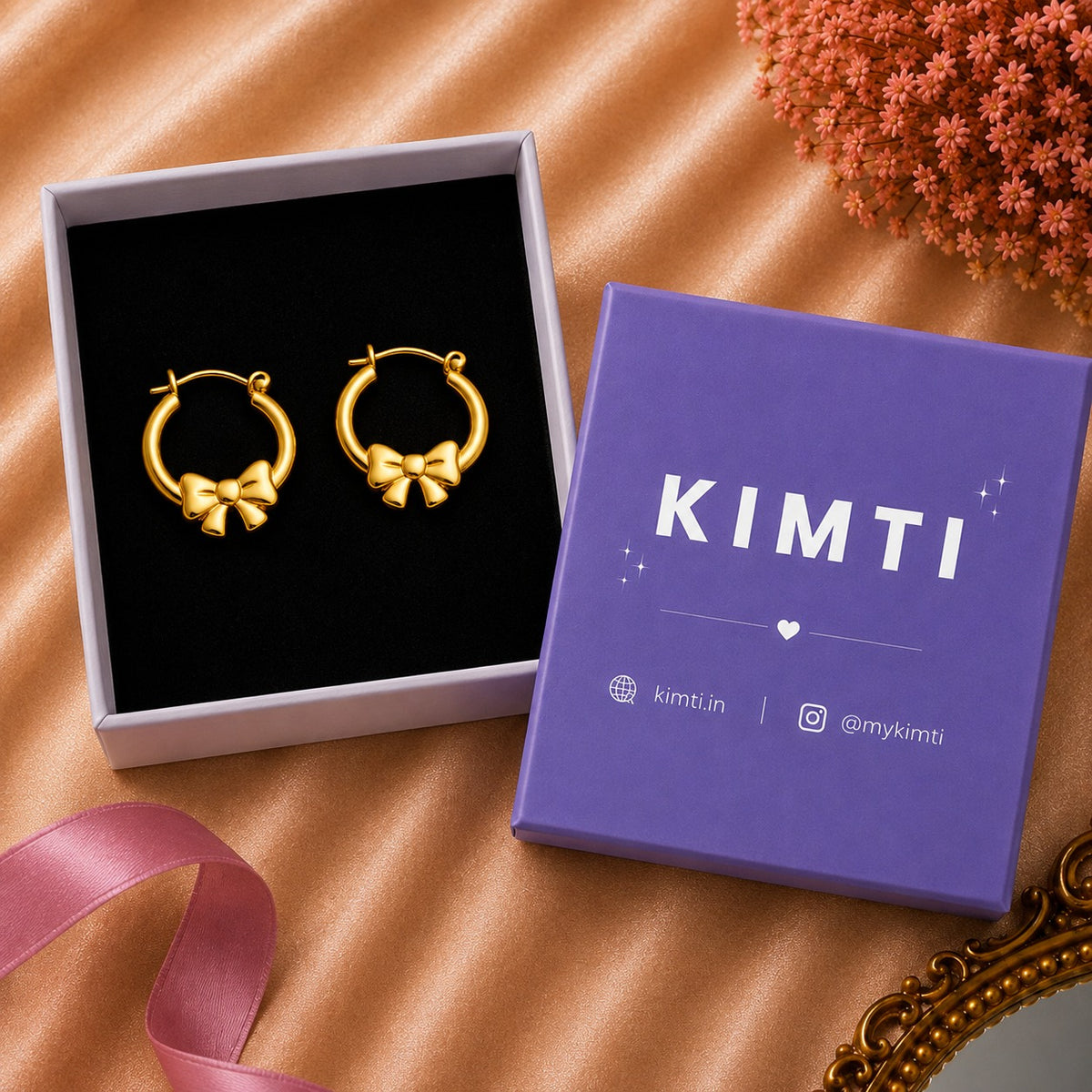 18K Gold Plated Bold Hoops Anti Tarnish Earring
