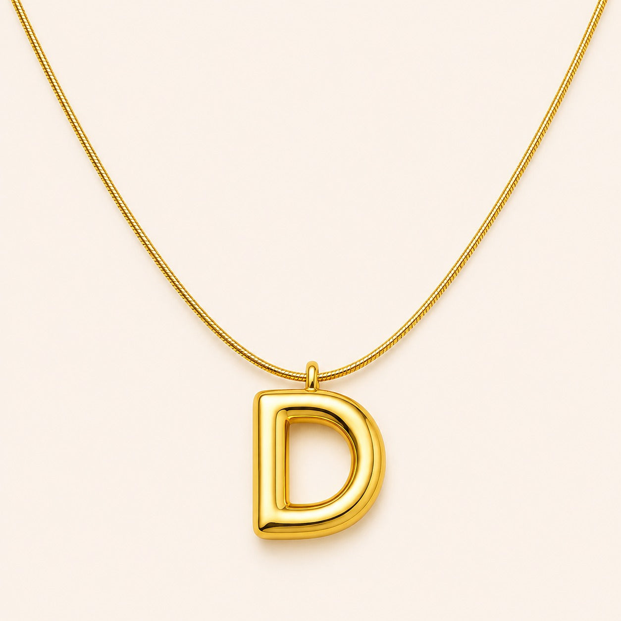 Initials Letter "D" Anti Tarnish Necklace
