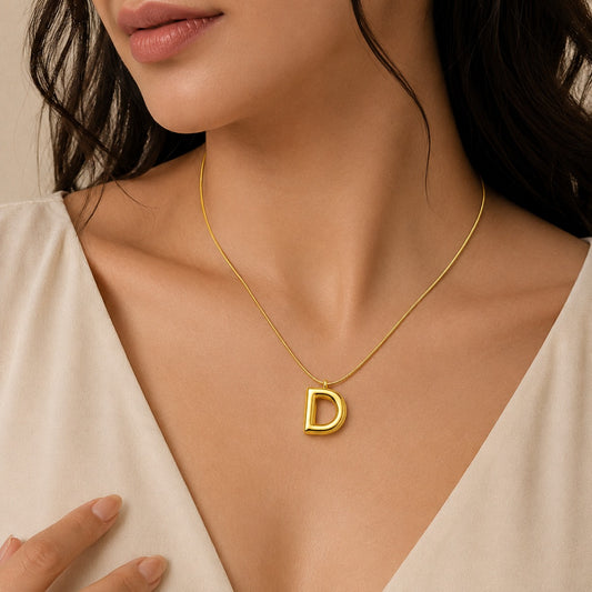 Initials Letter "D" Anti Tarnish Necklace