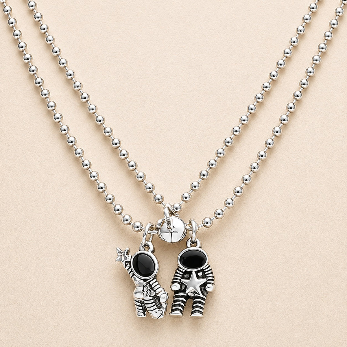 Astronaut Couple Matching Necklace