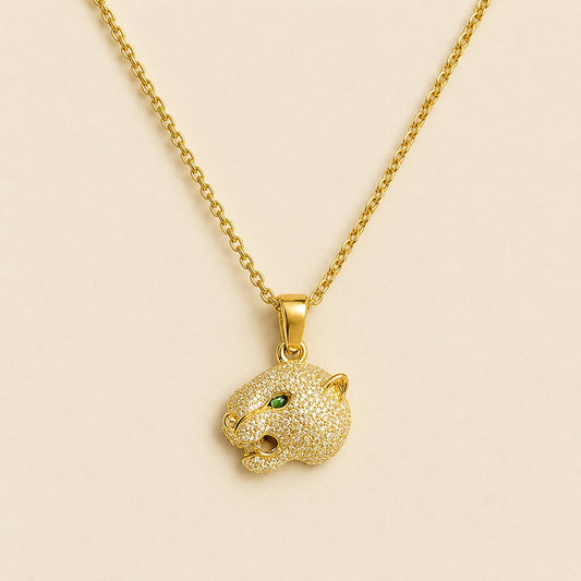 Golden Leopard Majesty Necklace