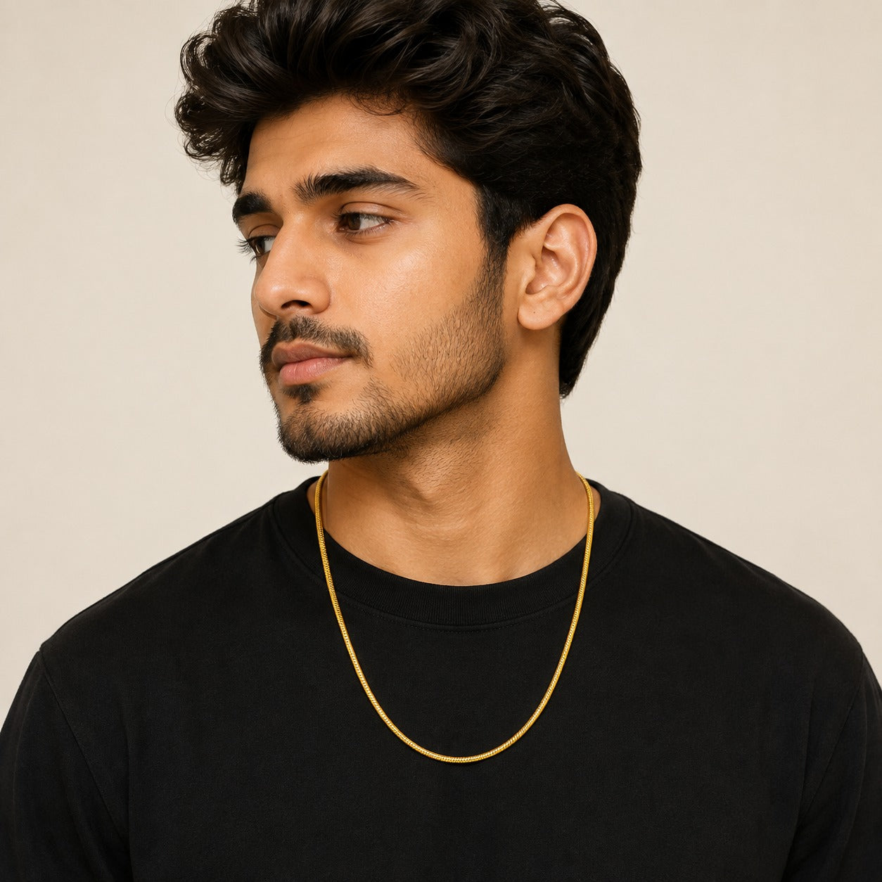 Men-18K Gold Plated Warrior Link  Chain
