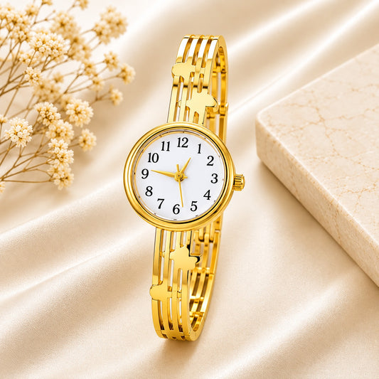 Golden Serenity Bracelet Watch