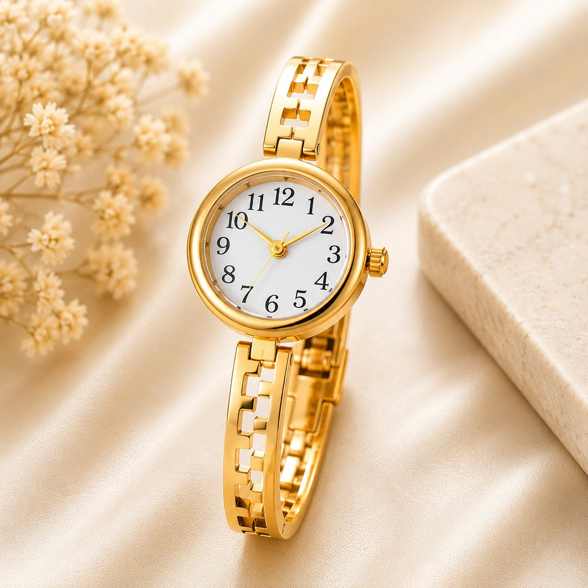 Golden Maze Bracelet Watch