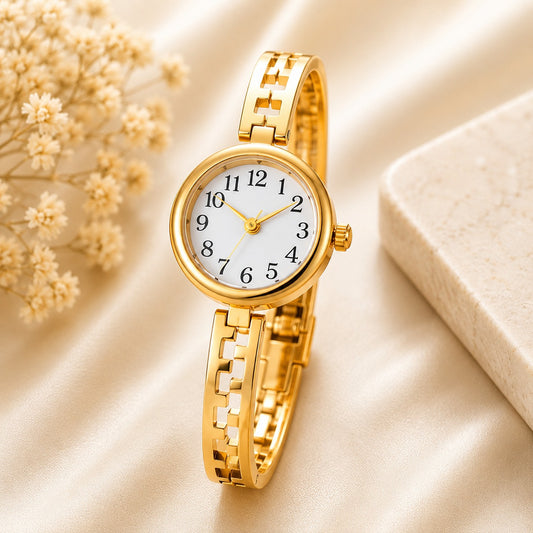 Golden Maze Bracelet Watch