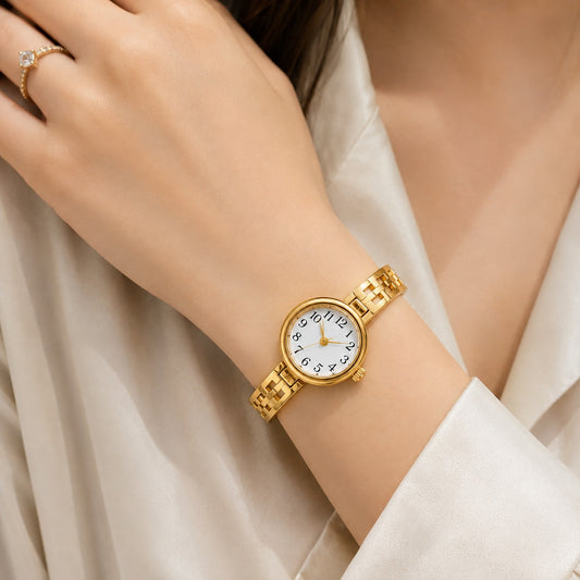 Golden Maze Bracelet Watch