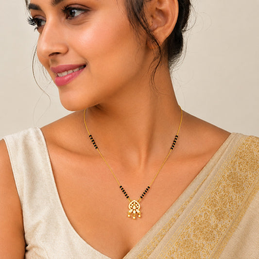 Noor Sparkle Black Bead Mangalsutra