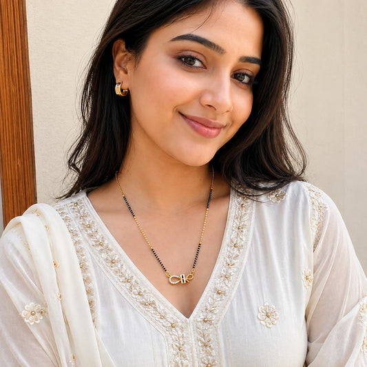 Zivara Eternal Knot Gold Mangalsutra