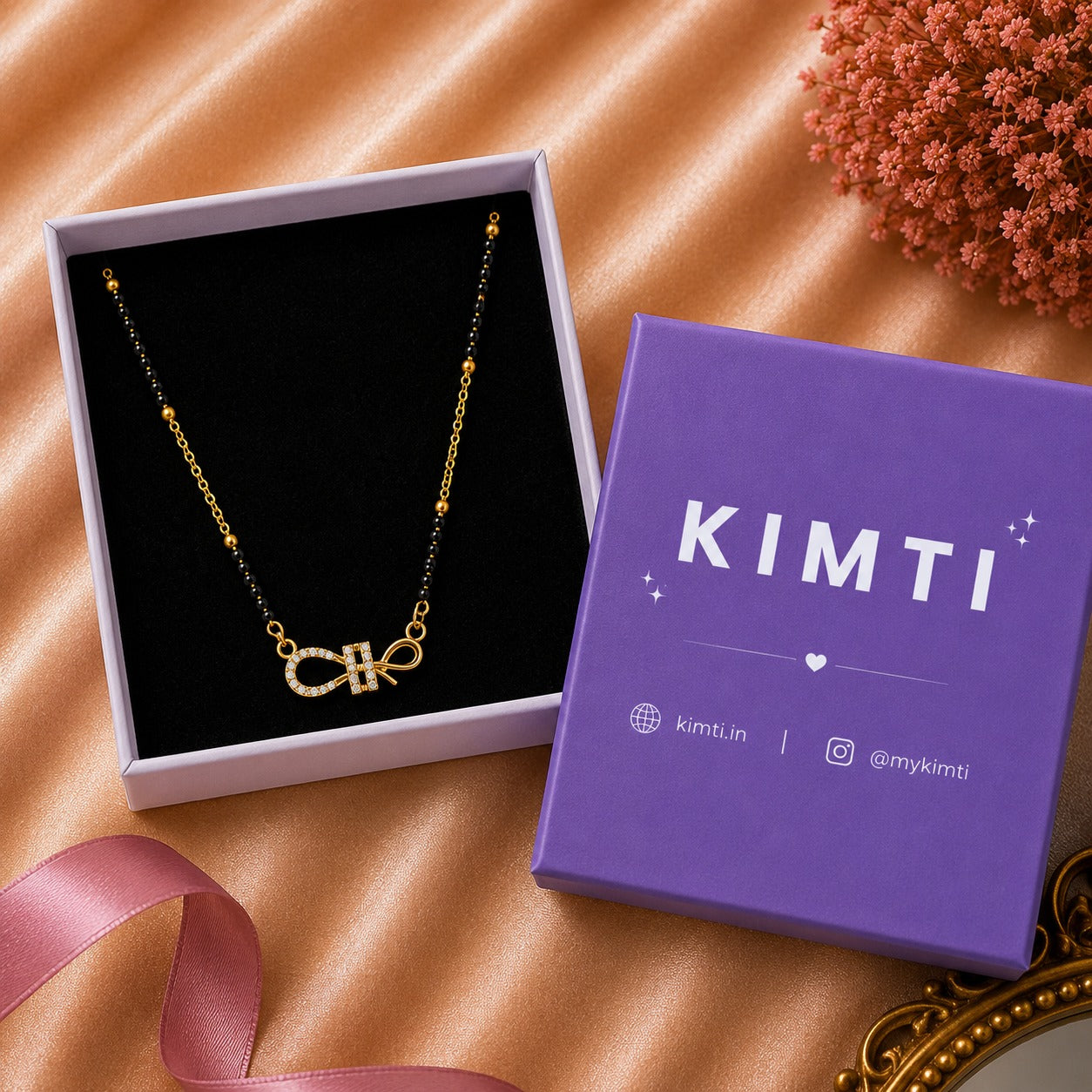 Zivara Eternal Knot Gold Mangalsutra