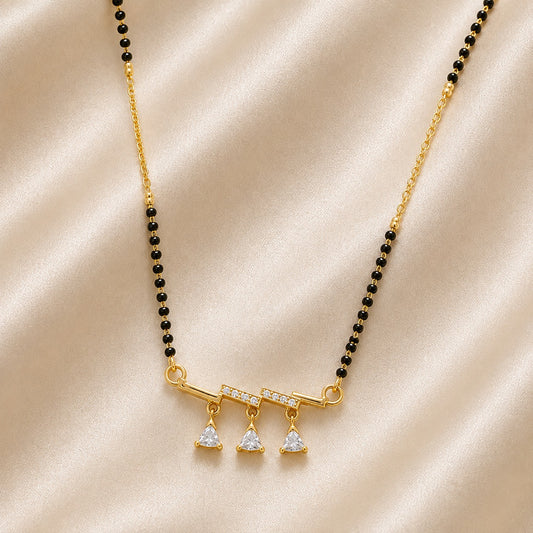 Forever Three Stone Mangalsutra