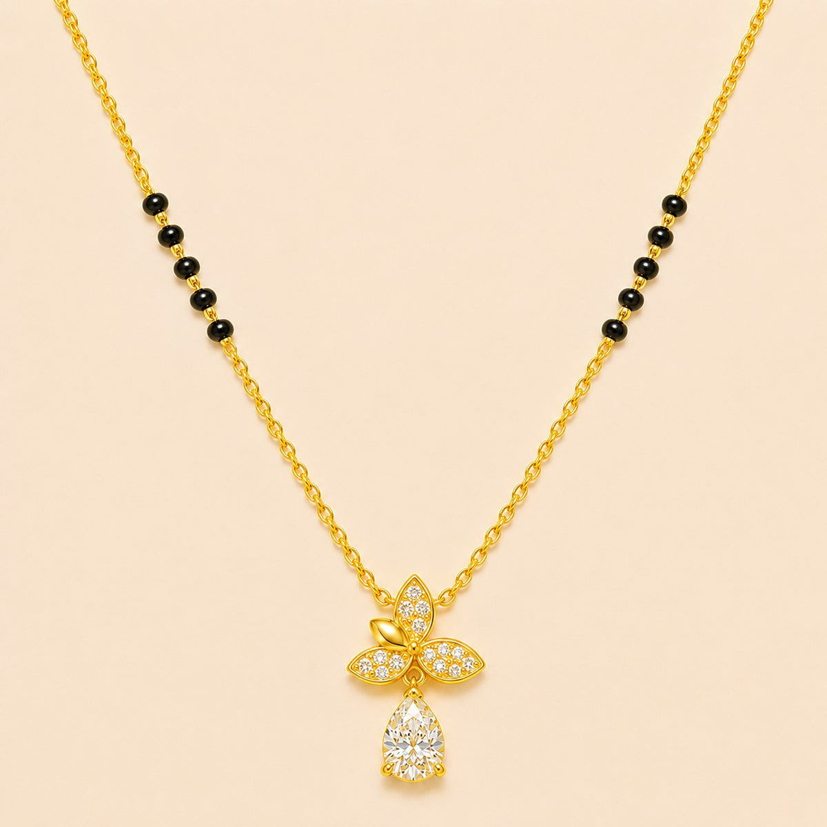 Elegant Flower Drop Mangalsutra