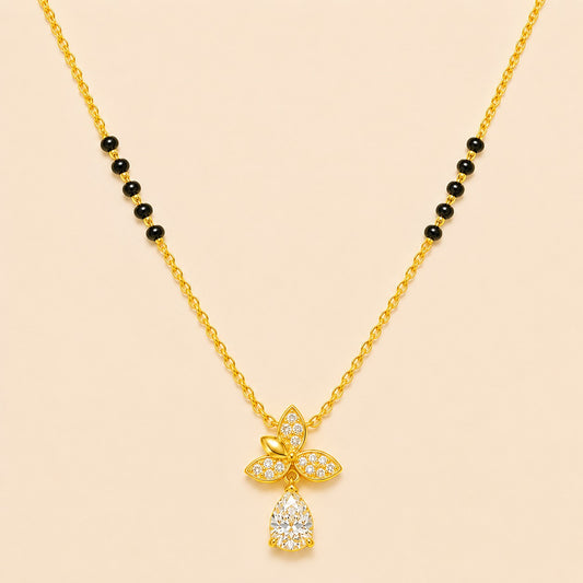 Elegant Flower Drop Mangalsutra