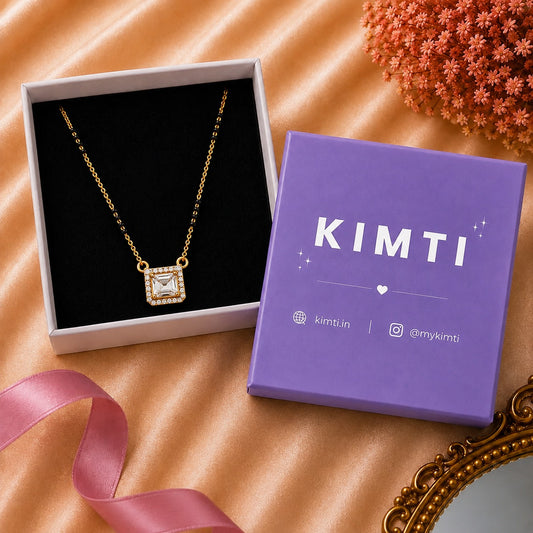 Rose Gold Solitaire Halo Mangalsutra