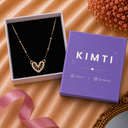 Diamond Love Heart Mangalsutra