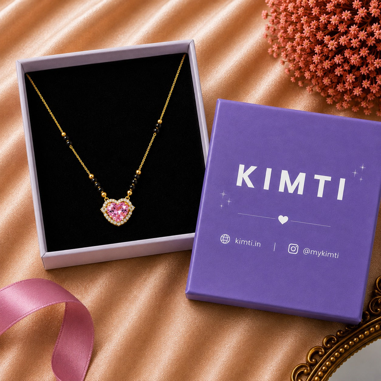 Blush Heart Spark Mangalsutra
