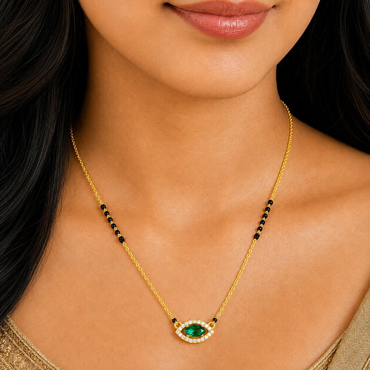 Green Gem Grace Mangalsutra