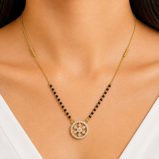Golden Bloom Circle Mangalsutra