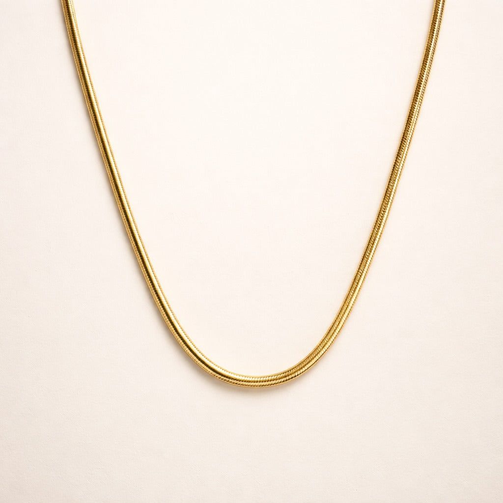 Men-18K Gold plated Anti Tarnsih Small Size Snake  Chain