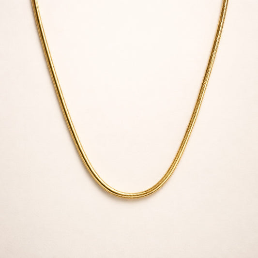 Men-18K Gold plated Anti Tarnsih Small Size Snake  Chain