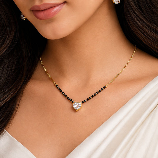 Saavi Tiny Heart Mangalsutra