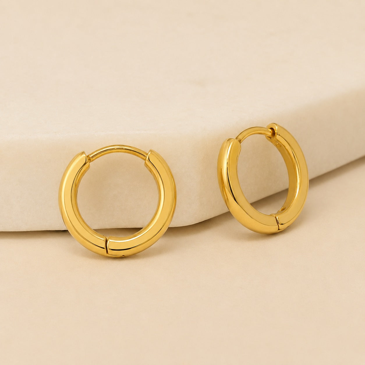 18K Gold Plated Everyday Luxe Hoop Earrings