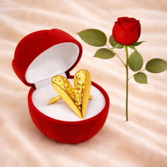 18k Gold Plated Promise Petal Ring