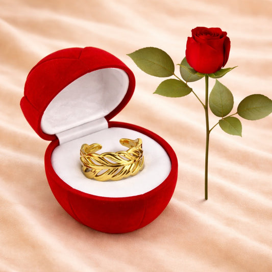 18K Gold Plated Luxe Braid Ring