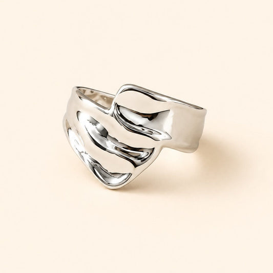 Silver Plated Melt Ring