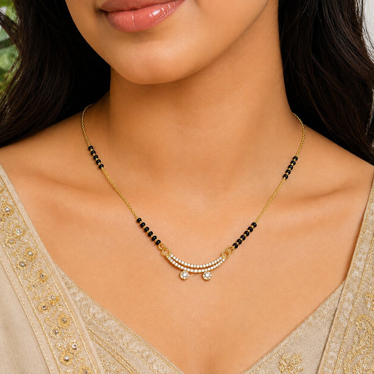 Aarini Diamond Curve Mangalsutra