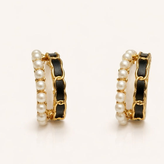 Imperial Black Pearl Luxe Earrings