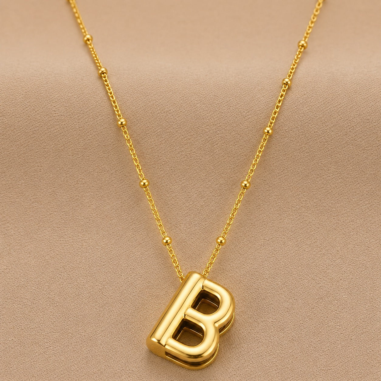 18K Gold Plated Golden Glow B Necklace