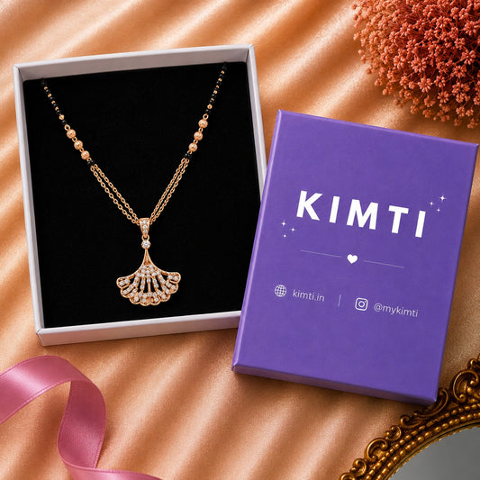 Rose Gold Ginkgo Bloom Mangalsutra