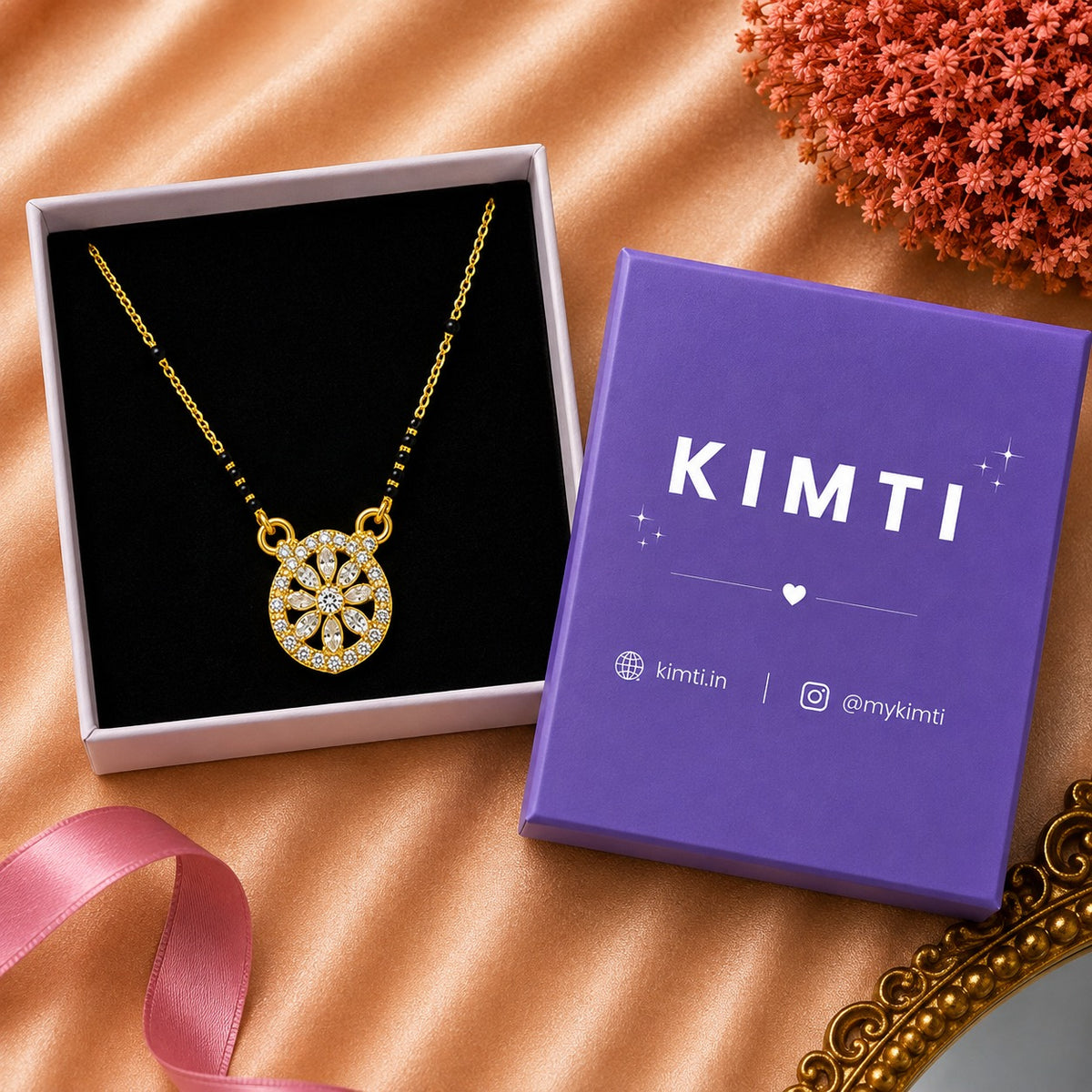 Golden Petal Glow Mangalsutra