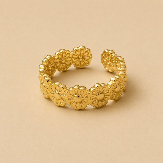 18K Gold Plated Golden Daisy Bloom