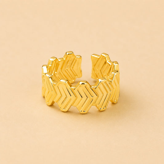 18K Glod Plated Arrow Ring