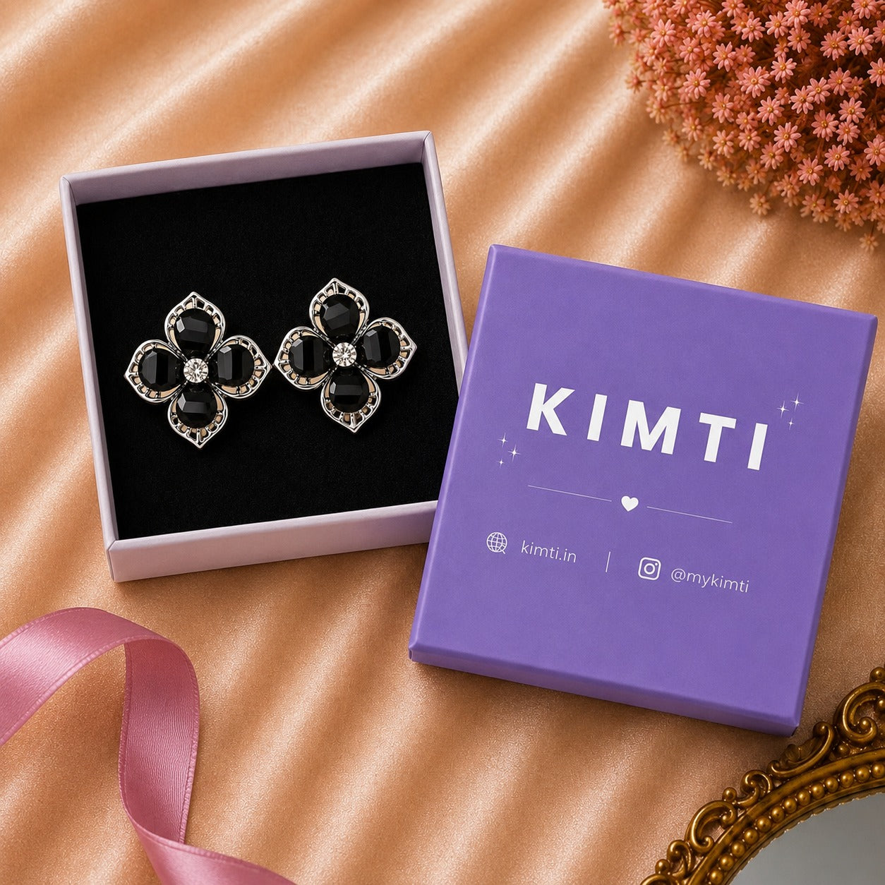 Fashion Rhinestones Flower Earring