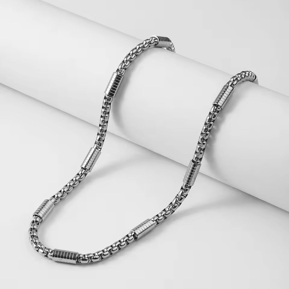 Men-18K Silver Plated Anti Tarnish Chain Pendant
