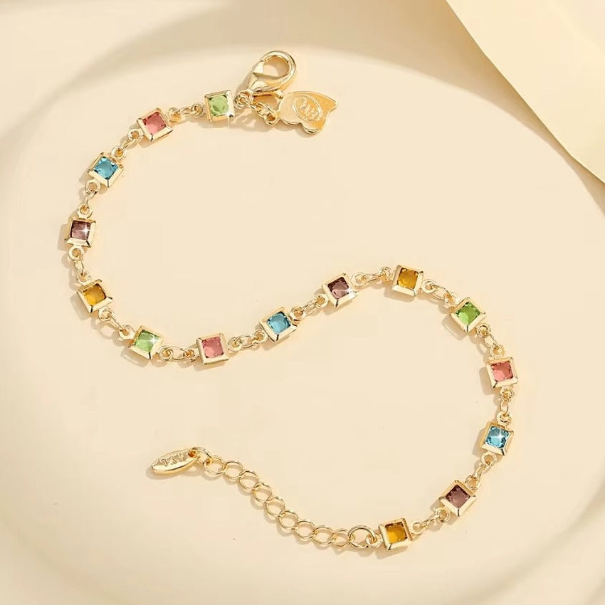 18K Gold Plated Spectrum Shine Bracelet